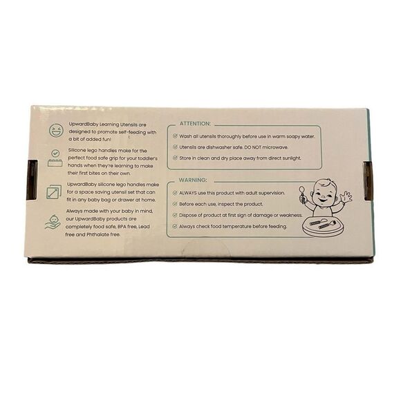 NEW UPWARD BABY 6 piece learning cutlery set - Picture 4 of 5